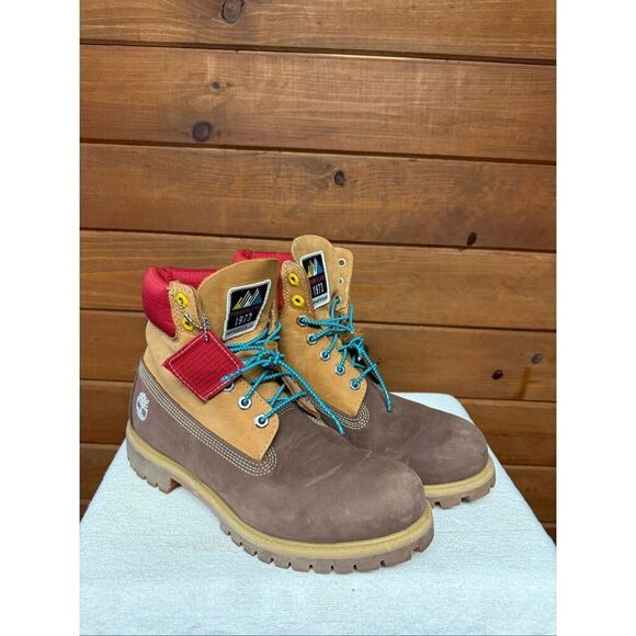 Timberland Other - Timberland Men’s Premium 6-Inch Waterproof Retro Boots brown Nubuck Sz 10.5